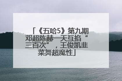 《五哈5》第九期邓超陈赫一天互掐“三百次”，王俊凯韭菜舞超魔性