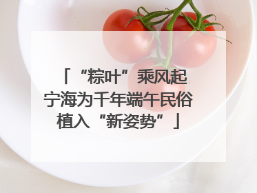 “粽叶”乘风起 宁海为千年端午民俗植入“新姿势”