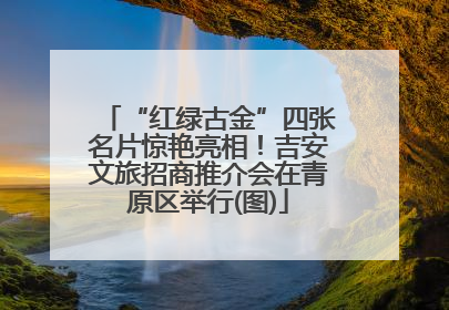 “红绿古金”四张名片惊艳亮相！吉安文旅招商推介会在青原区举行(图)