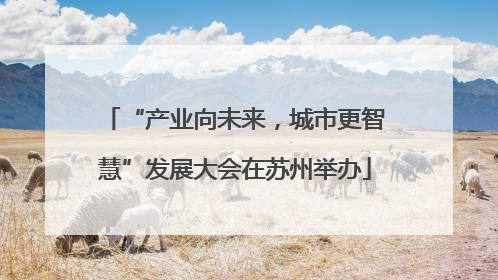 “产业向未来，城市更智慧”发展大会在苏州举办