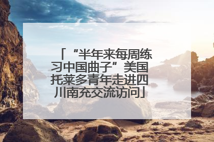 “半年来每周练习中国曲子”美国托莱多青年走进四川南充交流访问