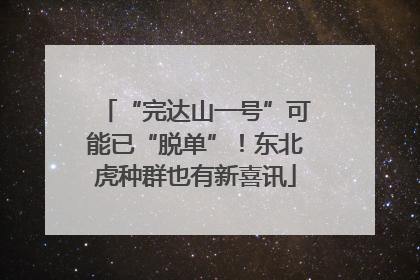 “完达山一号”可能已“脱单”！东北虎种群也有新喜讯