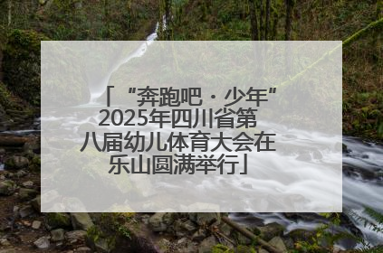 “奔跑吧・少年”2025年四川省第八届幼儿体育大会在乐山圆满举行