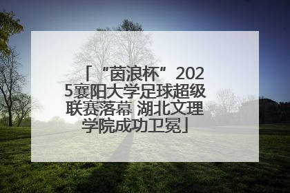 “茵浪杯”2025襄阳大学足球超级联赛落幕 湖北文理学院成功卫冕