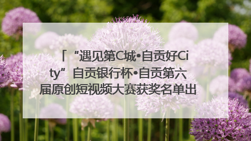 “遇见第C城•自贡好City”自贡银行杯•自贡第六届原创短视频大赛获奖名单出炉｜美好生活有“盐”味