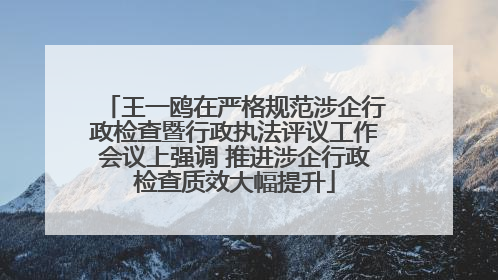 王一鸥在严格规范涉企行政检查暨行政执法评议工作会议上强调 推进涉企行政检查质效大幅提升