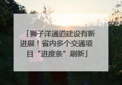 狮子洋通道建设有新进展！省内多个交通项目“进度条”刷新