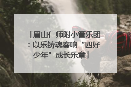 眉山仁师附小管乐团：以乐铸魂奏响“四好少年”成长乐章