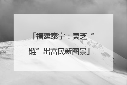 福建泰宁：灵芝“链”出富民新图景