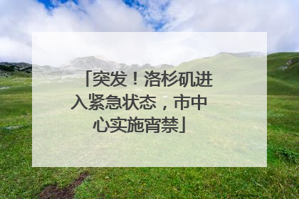 突发！洛杉矶进入紧急状态，市中心实施宵禁