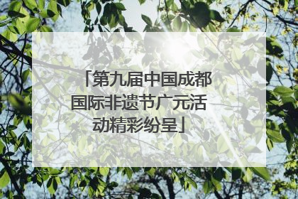 第九届中国成都国际非遗节广元活动精彩纷呈