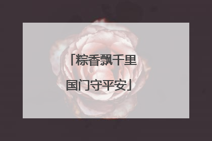 粽香飘千里 国门守平安