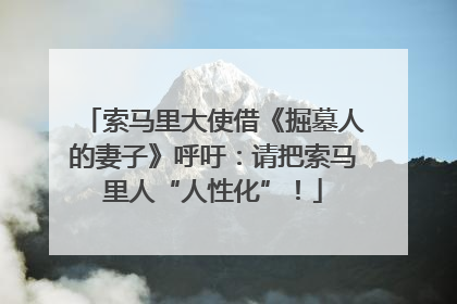 索马里大使借《掘墓人的妻子》呼吁：请把索马里人“人性化”！