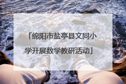 绵阳市盐亭县文同小学开展数学教研活动