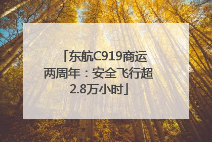 东航C919商运两周年：安全飞行超2.8万小时
