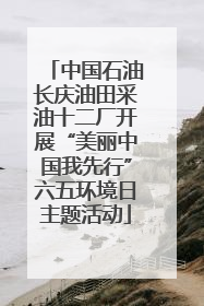 中国石油长庆油田采油十二厂开展“美丽中国我先行”六五环境日主题活动