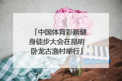 中国体育彩票健身徒步大会在昆明卧龙古渔村举行