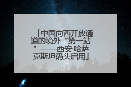 中国向西开放通道的境外“第一站”——西安·哈萨克斯坦码头启用