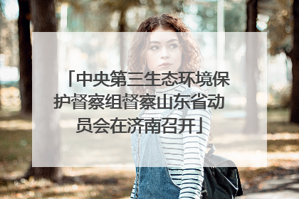 中央第三生态环境保护督察组督察山东省动员会在济南召开