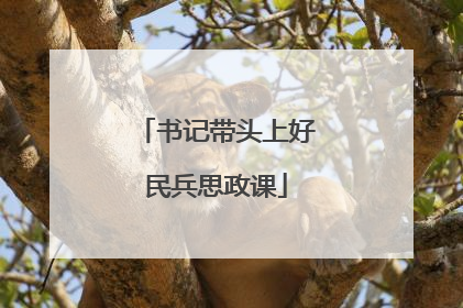 书记带头上好民兵思政课