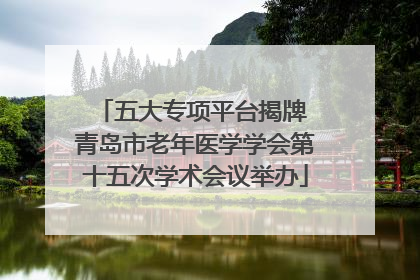 五大专项平台揭牌 青岛市老年医学学会第十五次学术会议举办