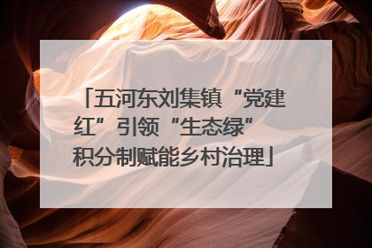 五河东刘集镇“党建红”引领“生态绿” 积分制赋能乡村治理