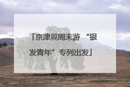 京津冀周末游 “银发青年”专列出发