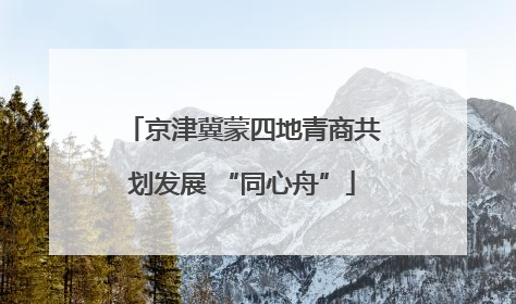 京津冀蒙四地青商共划发展 “同心舟”