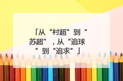 从“村超”到“苏超”，从“追球”到“追求”