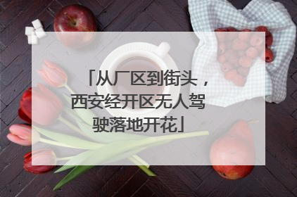 从厂区到街头，西安经开区无人驾驶落地开花