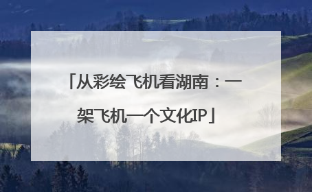 从彩绘飞机看湖南：一架飞机一个文化IP