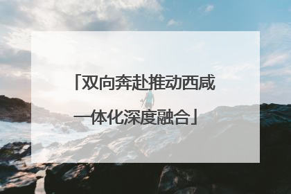 双向奔赴推动西咸一体化深度融合
