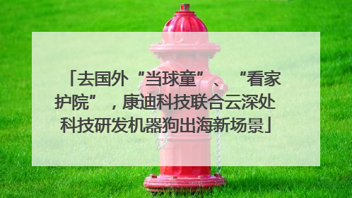 去国外“当球童”、“看家护院”，康迪科技联合云深处科技研发机器狗出海新场景