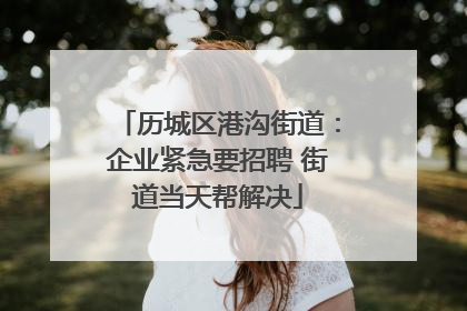 历城区港沟街道：企业紧急要招聘 街道当天帮解决