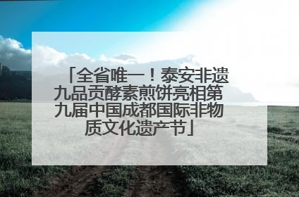 全省唯一！泰安非遗九品贡酵素煎饼亮相第九届中国成都国际非物质文化遗产节