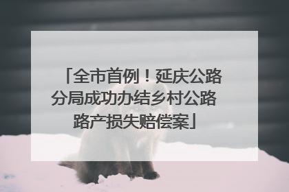 全市首例！延庆公路分局成功办结乡村公路路产损失赔偿案