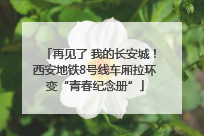 再见了 我的长安城！西安地铁8号线车厢拉环变“青春纪念册”