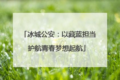 冰城公安：以藏蓝担当 护航青春梦想起航