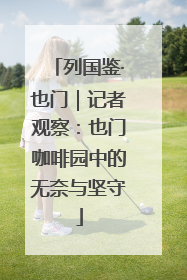列国鉴·也门｜记者观察：也门咖啡园中的无奈与坚守