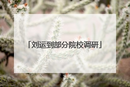 刘运到部分院校调研