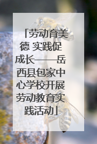 劳动育美德 实践促成长——岳西县包家中心学校开展劳动教育实践活动
