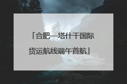 合肥—塔什干国际货运航线端午首航