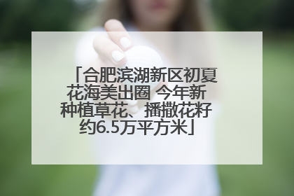 合肥滨湖新区初夏花海美出圈 今年新种植草花、播撒花籽约6.5万平方米