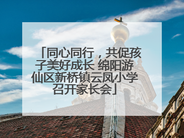 同心同行，共促孩子美好成长 绵阳游仙区新桥镇云凤小学召开家长会