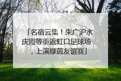 名宿云集！朱广沪水庆霞等重返虹口足球场，上演绿茵友谊赛