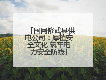 国网修武县供电公司：厚植安全文化 筑牢电力安全防线