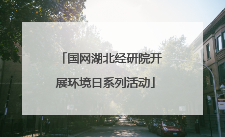 国网湖北经研院开展环境日系列活动