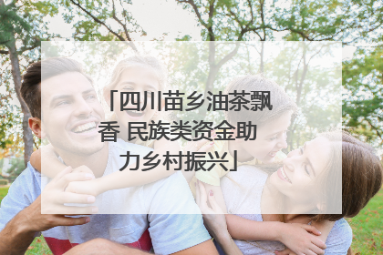 四川苗乡油茶飘香 民族类资金助力乡村振兴