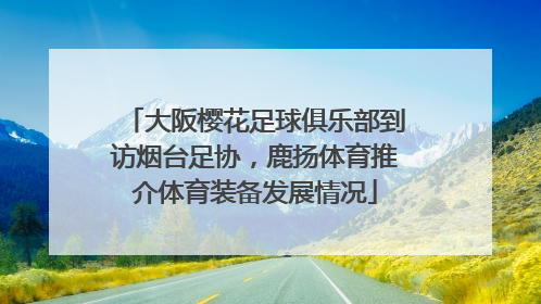 大阪樱花足球俱乐部到访烟台足协，鹿扬体育推介体育装备发展情况