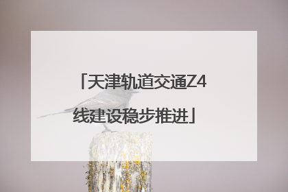 天津轨道交通Z4线建设稳步推进